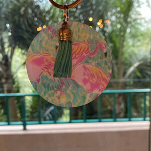 Flamingo keychain / bag charm